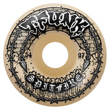 Spitfire T-Funk Raw F4 97a 54mm Radial Full Skateboard Wheels