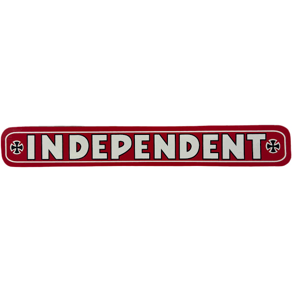 Independent Truck Co Bar Logo Iron Cross 4" Sticker