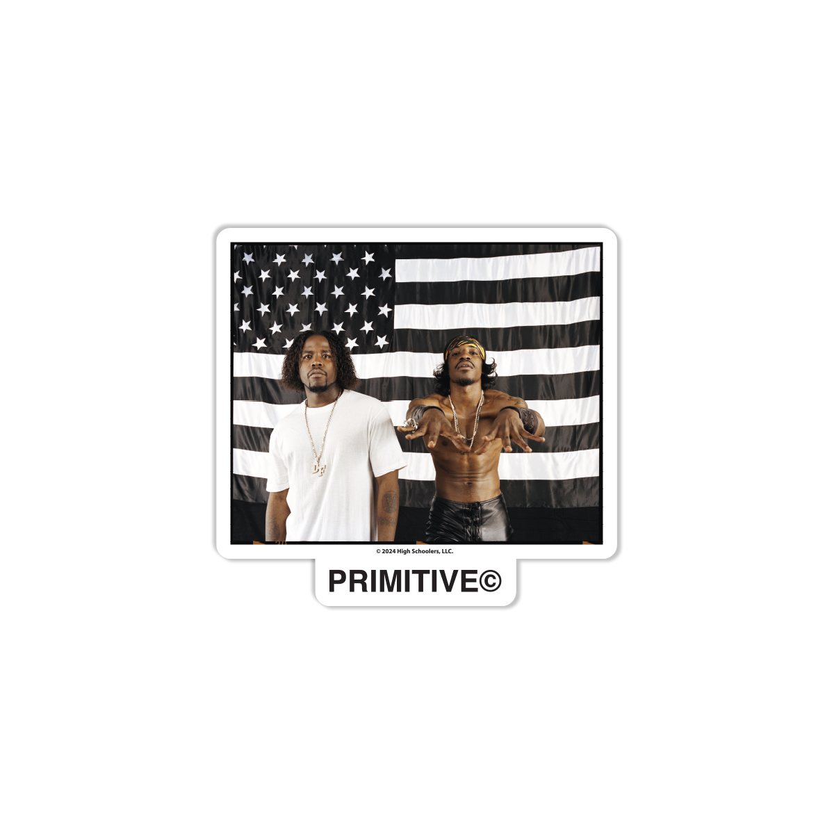 Primitive X Outkast Stripes Sticker