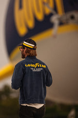 Brixton Goodyear Trademark Washed Navy Lightweight Jacket
