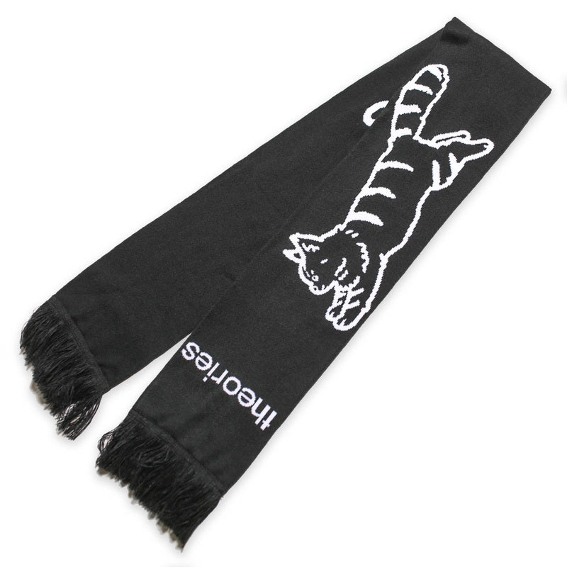 Theories Conscious Kitty Black White Scarf