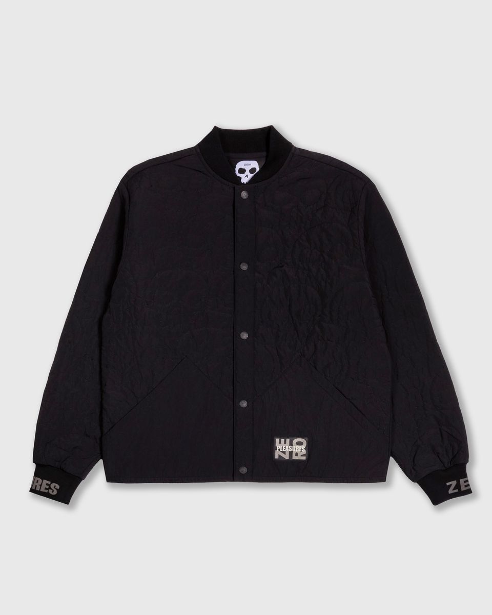 Pleasures X Zero Thomas Black Quilted Jacket – Long Beach Skate Co