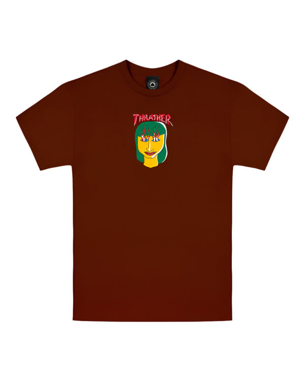 Thrasher Talk Shit Gonz Maroon S/s Shirt