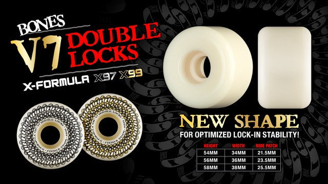 Bones X-Formula V7 56mm x99 Double Lock Wheels