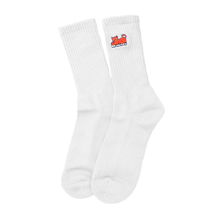 Toy Machine Devil Cat White Socks