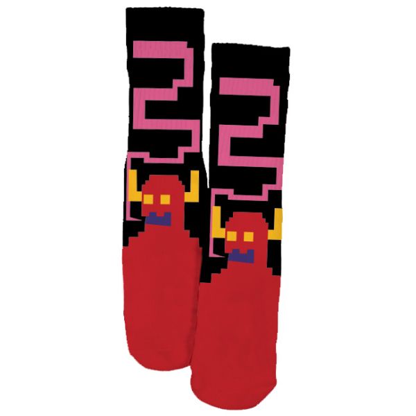 Toy Machine Bitmap Monster Black Socks