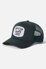 Brixton Hubal C NP MP Primal Green Trucker Snapback Hat