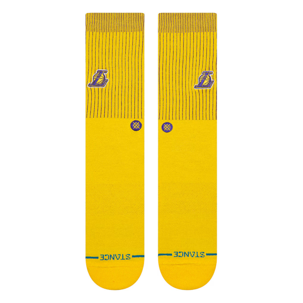 Stance Los Angeles Lakers Badged Crew Gold Socks
