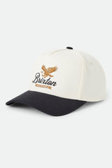 Brixton Well Netplus Whitecap Black Snapback Hat