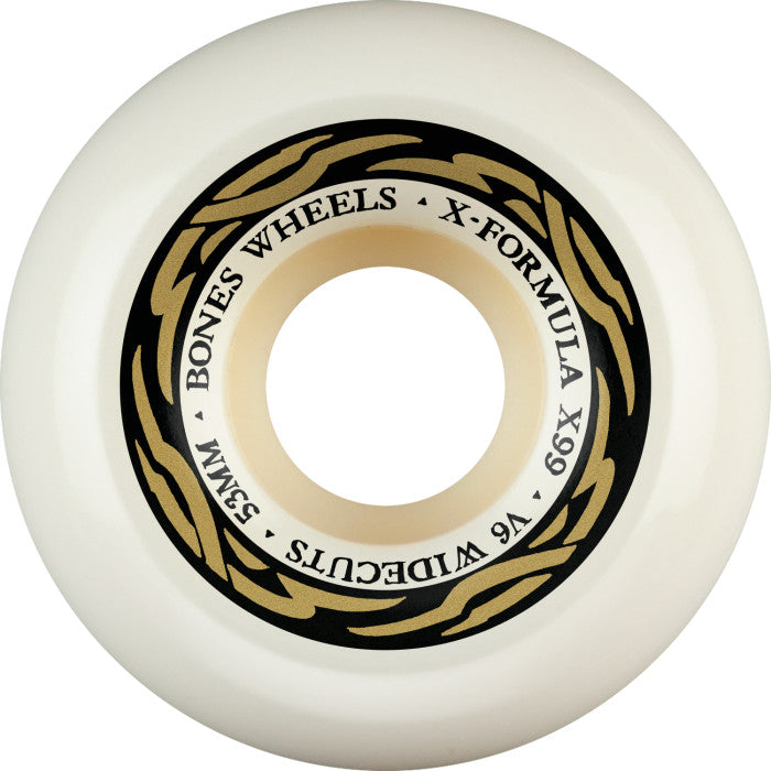 Bones Wheels X-Formula XF V6 Wide-Cut 53mm 99A Skateboard Wheels