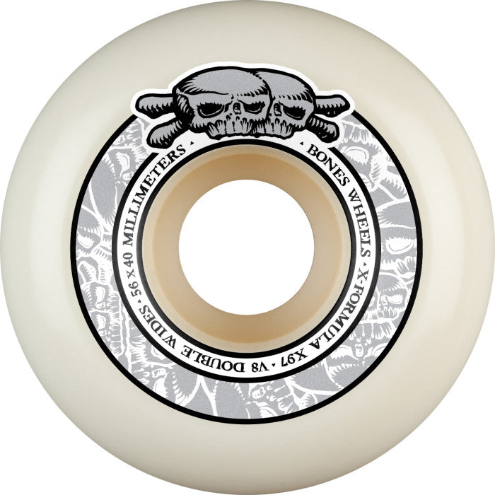 Bones Wheels X-Formula V8 Double Wides 56mm 97A Skateboard Wheels