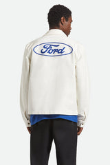 Brixton Ford Number One Wimbledon White Garage Jacket