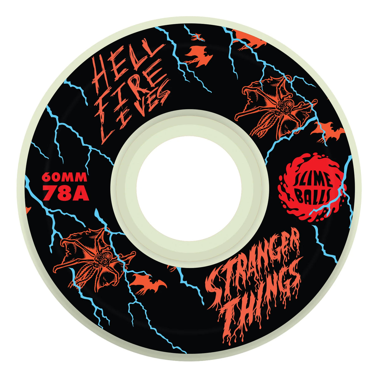 Slime Balls Stranger Things Meek Slasher Eddie Lights Up 78a 60mm Skateboard Wheels