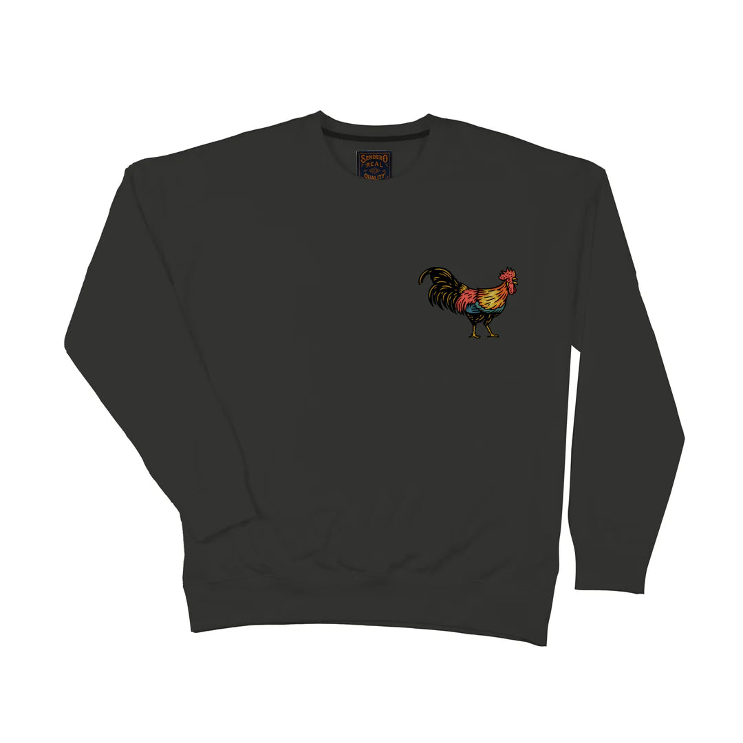 Sendero Yardbird Vintage Black Crewneck Sweatshirt