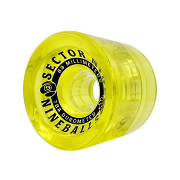 Sector Nine Nineballs Yellow 69mm 78a Cruiser Skateboard Wheels