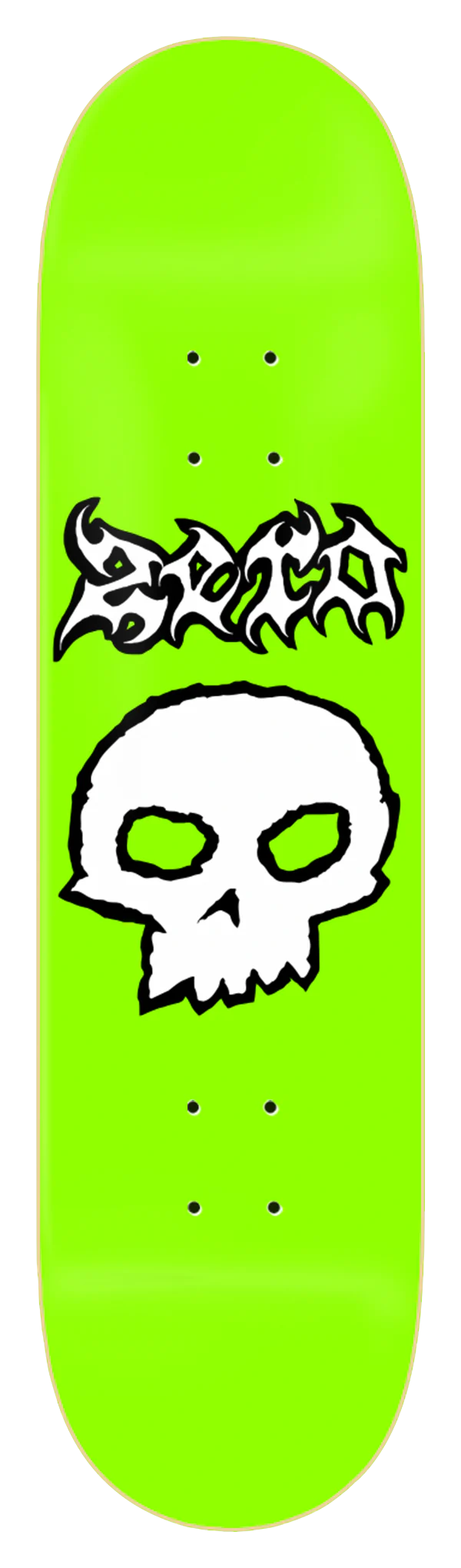 Zero Metal Single Skull Green 8.5" Skateboard Deck