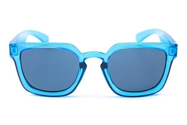 Happy Hour Wolf Pup Glick Crystal Blue Gloss Sunglasses