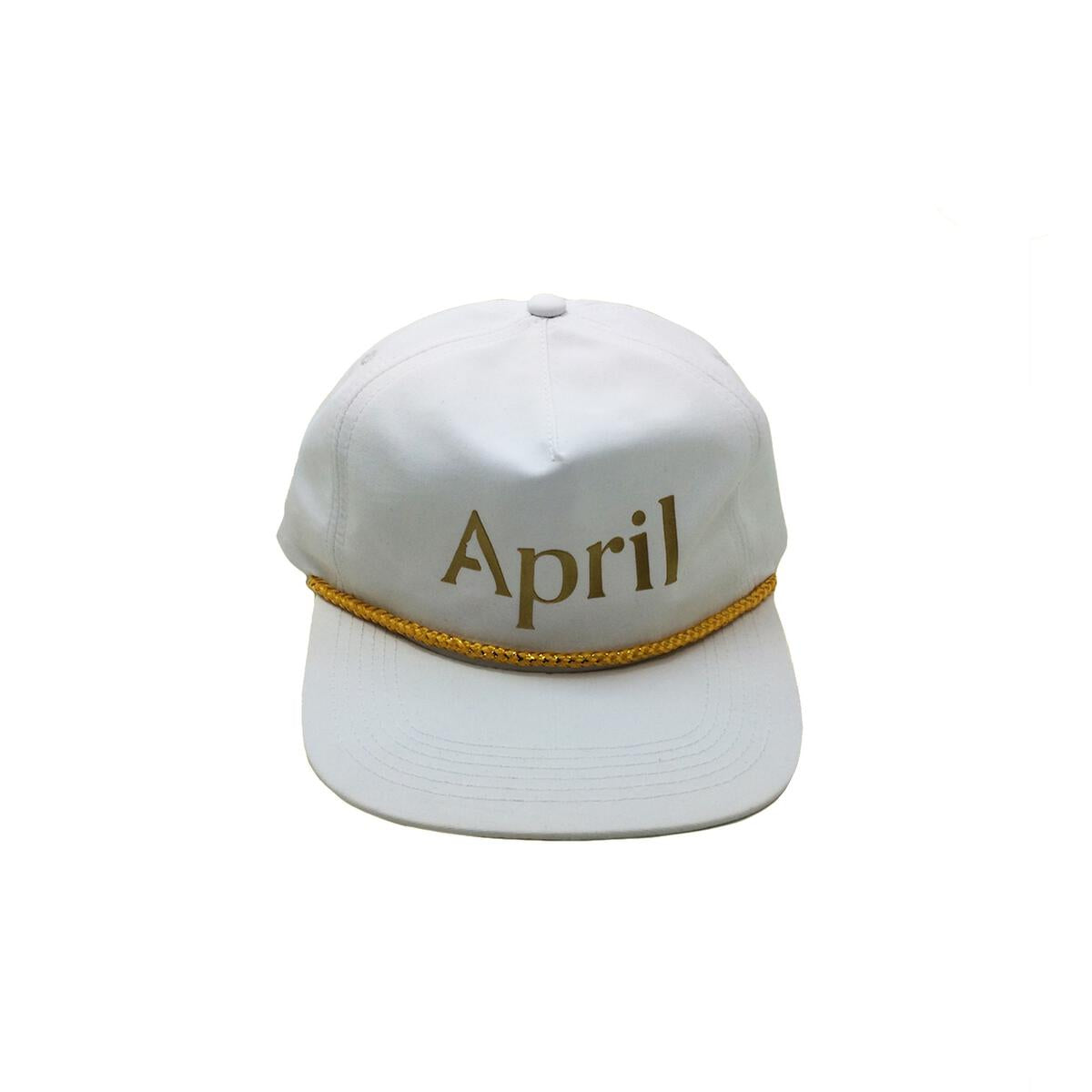 April Golden Logo White Hat