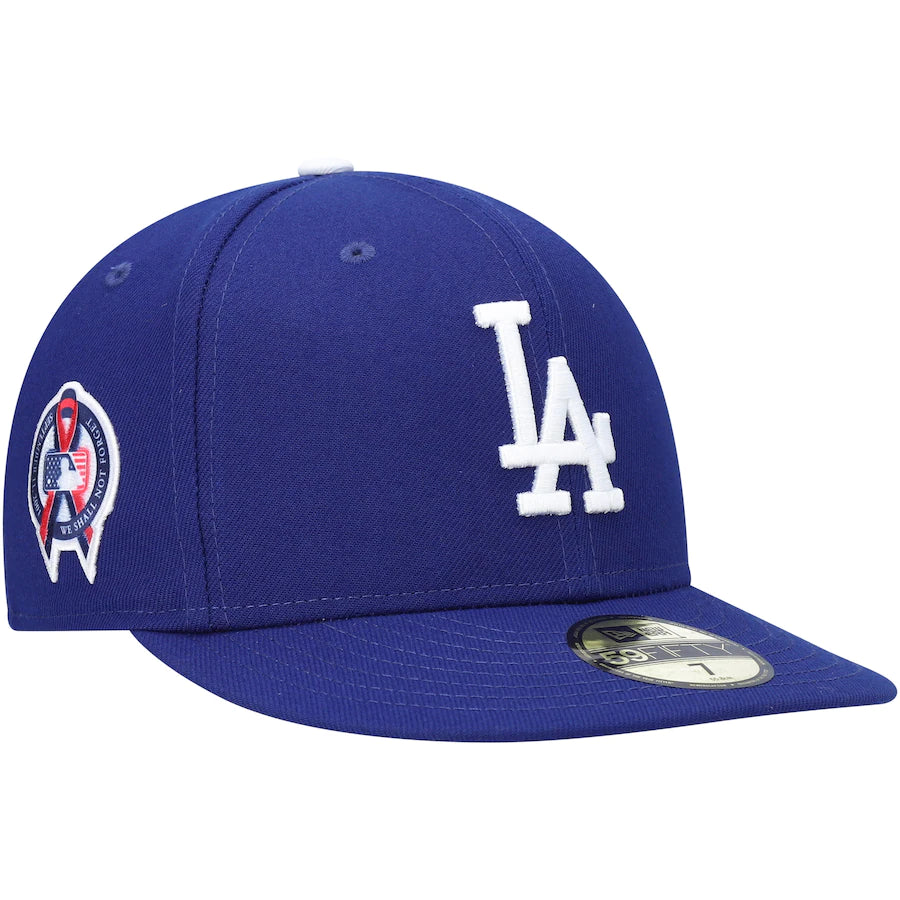 New Era Los Angeles Dodgers Scarlet Bottom 59FIFTY Fitted Black/Scarlet - Size 7