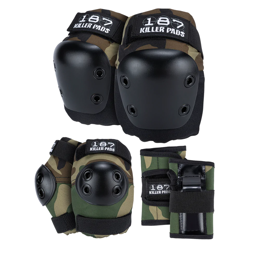 187 Killer Pads Six Pack JR Camo Pads – Long Beach Skate Co