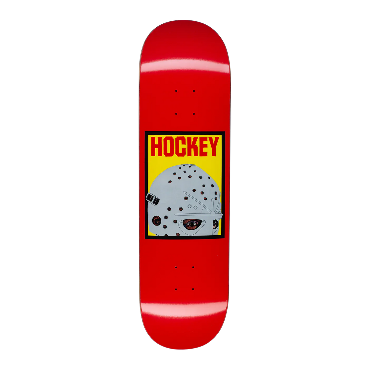 Hockey Half Mask Red Skateboard Deck
