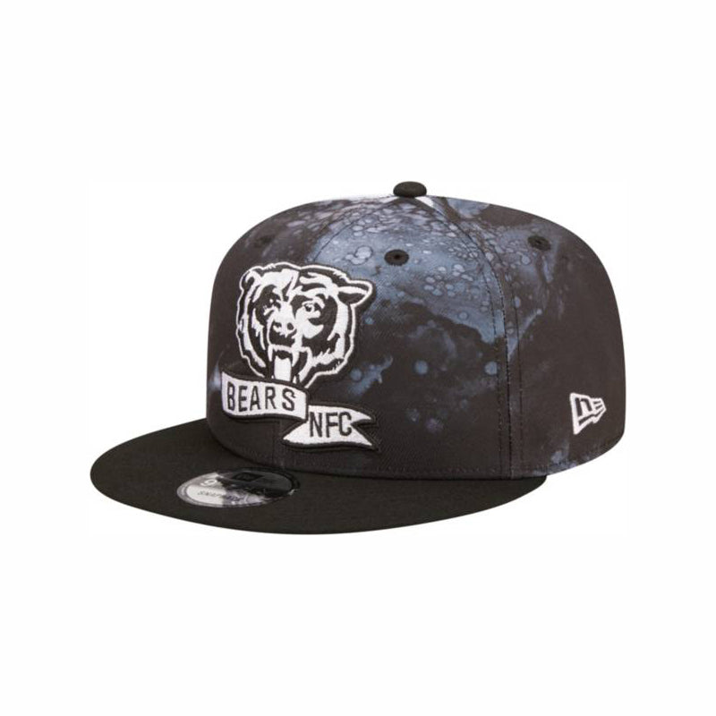 New Era Chicago Bears 9FIFTY Sideline Ink Dye Black/White Snapback Hat