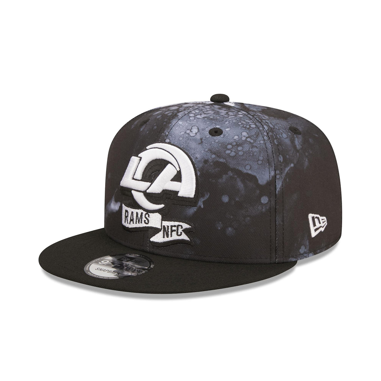 New Era Los Angeles Rams 9Fifty Sideline Ink Dye Black/White Snapback Hat