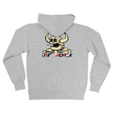 Independent x Toy Machine Mash Up Pull Over Hooded Midweight Heather Grey Sweatshirt