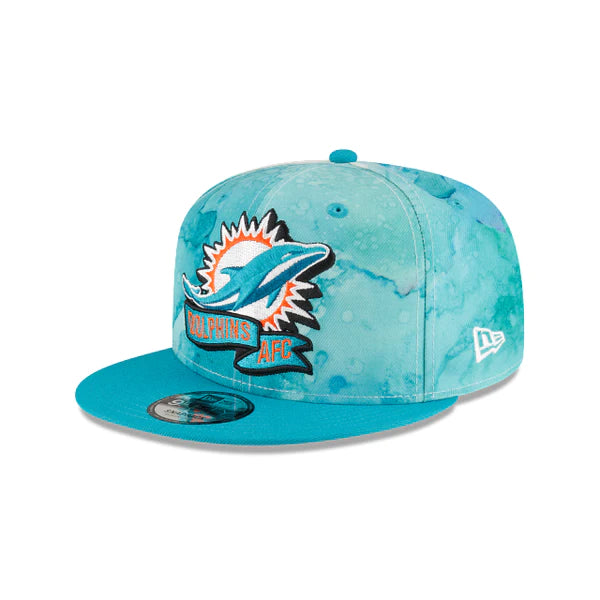New Era Miami Dolphins 9Fifty Sideline Ink Dye Snapback Hat