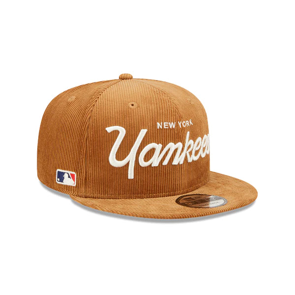 New Era New York Yankees Corduroy Script 9Fifty Brown Snapback Hat – Long  Beach Skate Co
