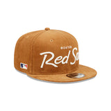 New Era Boston Red Sox Corduroy Script 9Fifty Brown Snapback Hat