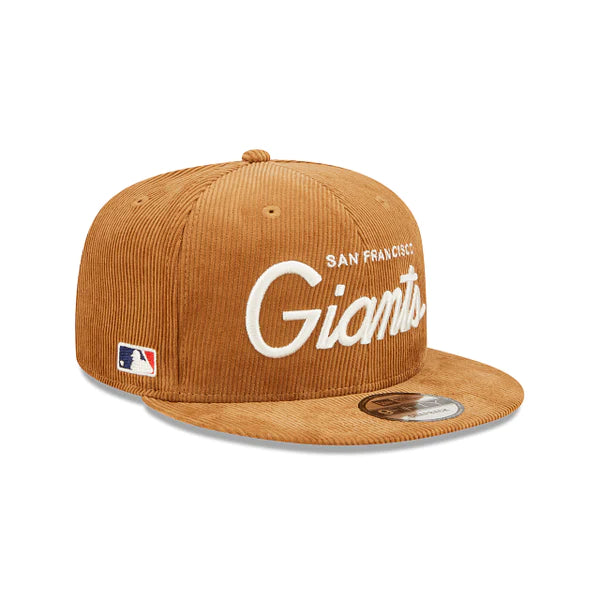 New Era San Fransisco Giants Corduroy Script 9Fifty Brown Snapback Hat