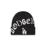 New Era Los Angeles Dodgers Knit Blackletter Black Beanie