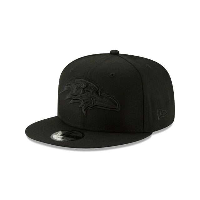 New Era Baltimore Ravens 9Fifty Black On Black Snapback Hat