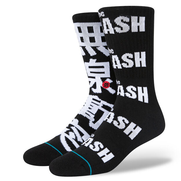 Stance Radio Clash Black Large Socks