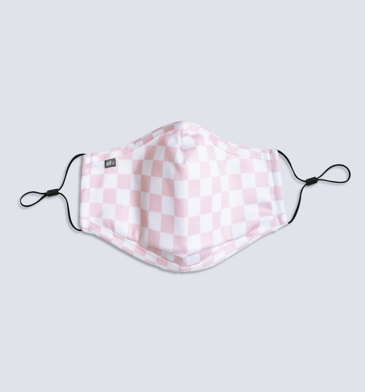 Niiceface Kids Pink Checkerboard Face Mask