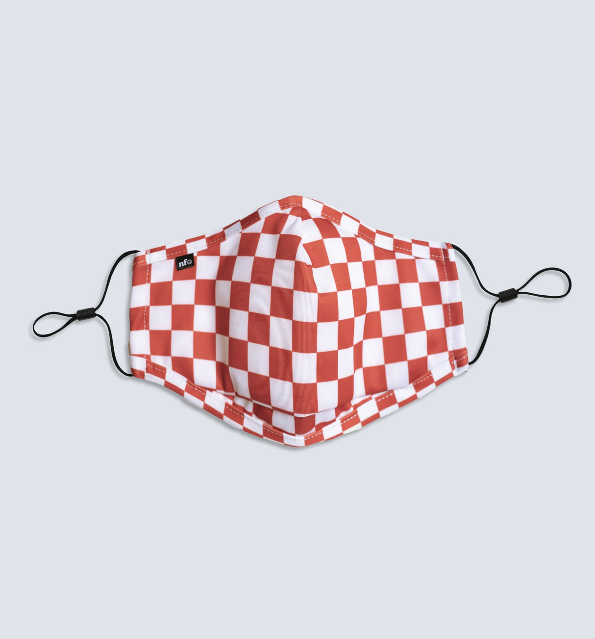 Niiceface Kids Red Checkerboard Face Mask