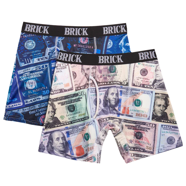 Brick Underneath Currency Set 2-Pack Boxer Briefs