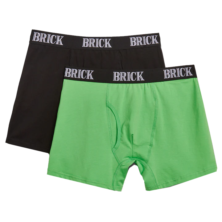 Brick Underneath Solid Set 2-Pack Boxer Briefs