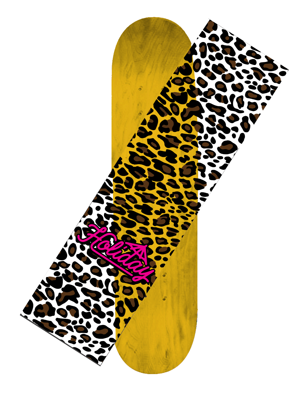 Holiday Cheetah Clear Griptape