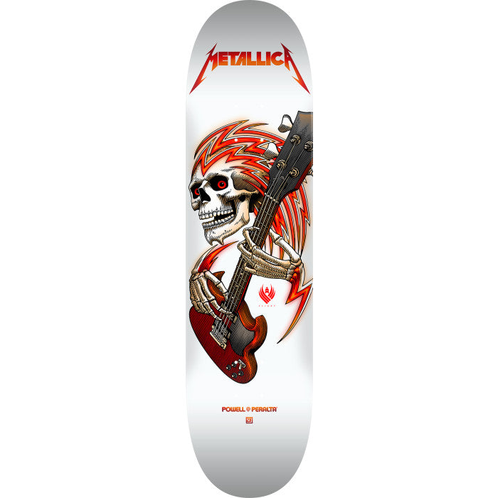 Powell Peralta Flight Metallica Collab White 8.75" Skateboard Deck