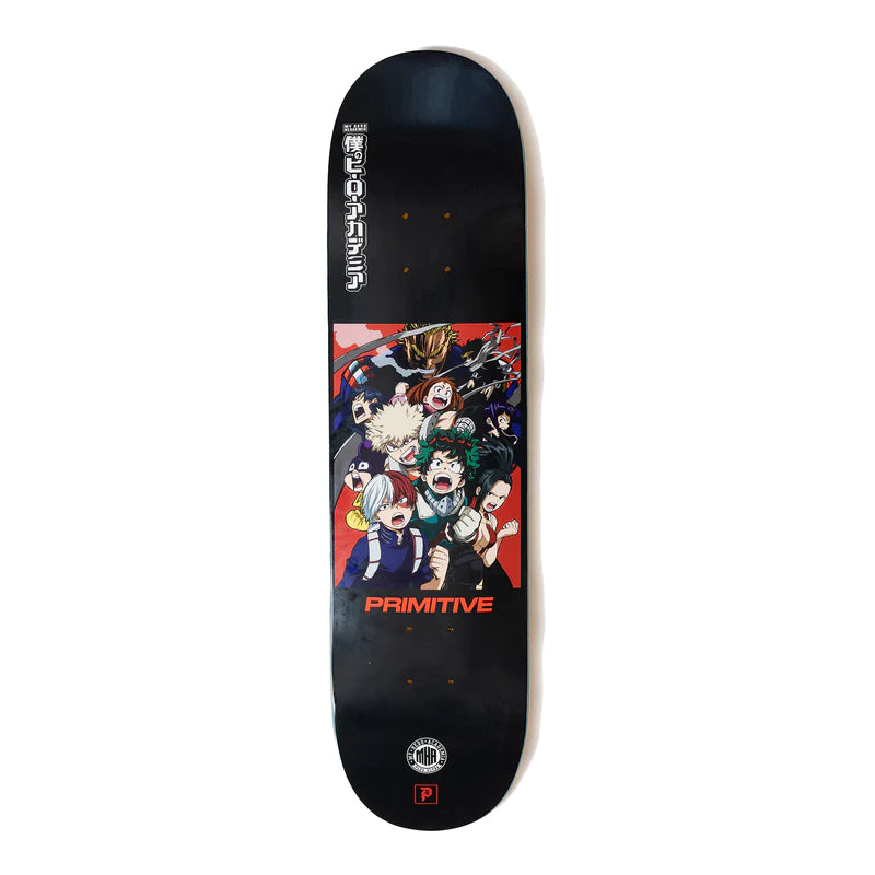 Primitive My Hero Academia 8.0" Black Skateboard Deck