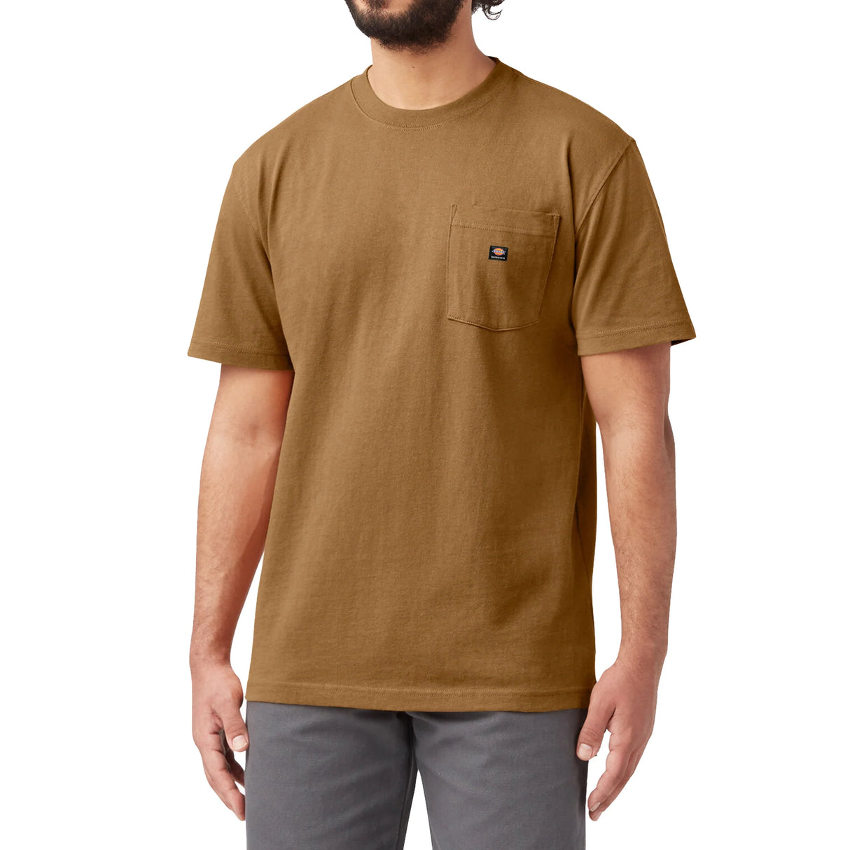 Dickies Skateboarding Brown Duck Heavyweight Pocket S/S Shirt