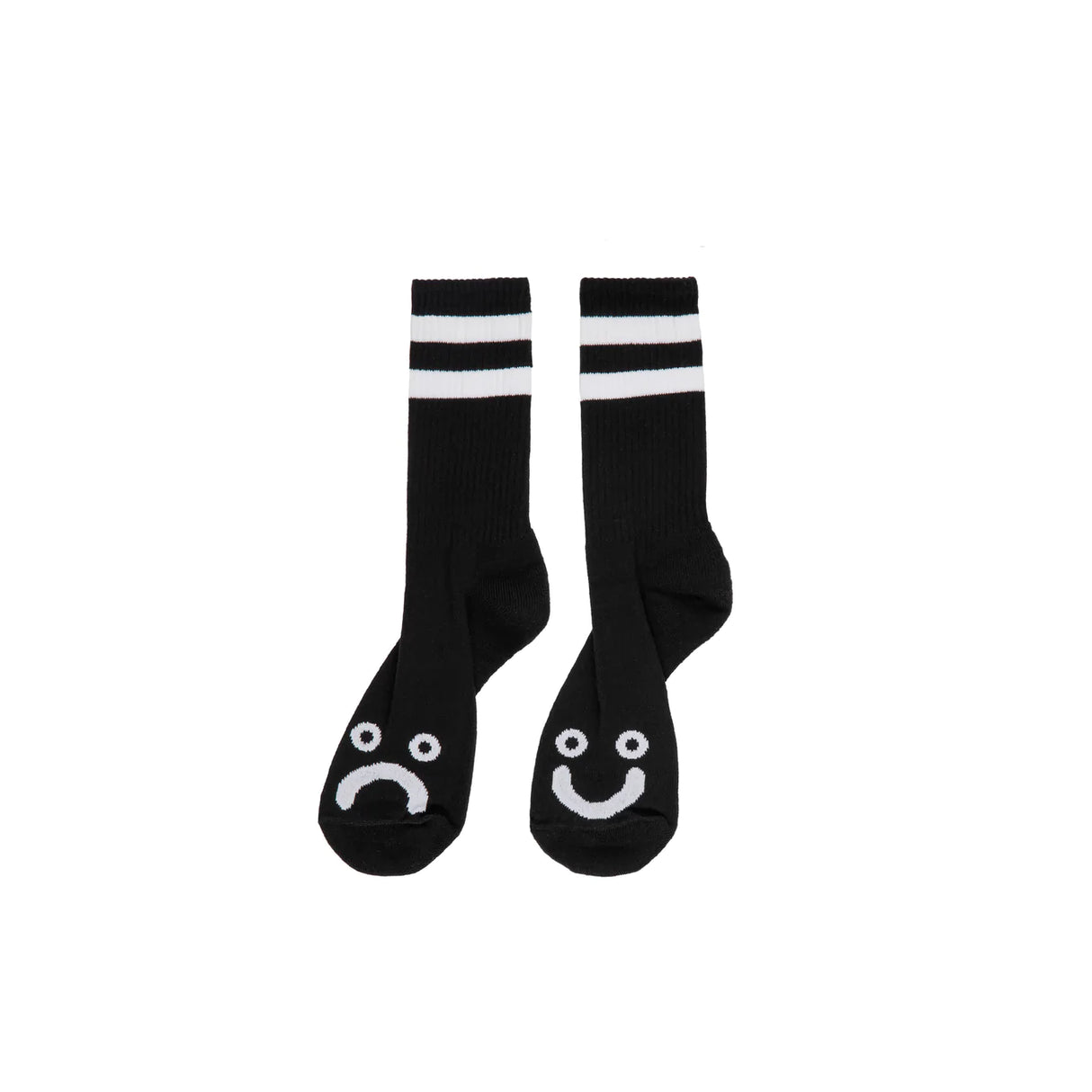 Polar Happy Sad Black Medium Socks