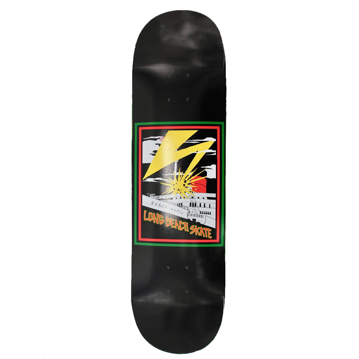 Long Beach Skate Co. Bad Queen Mary Black Red Yellow Green 7.5" Skateboard Deck