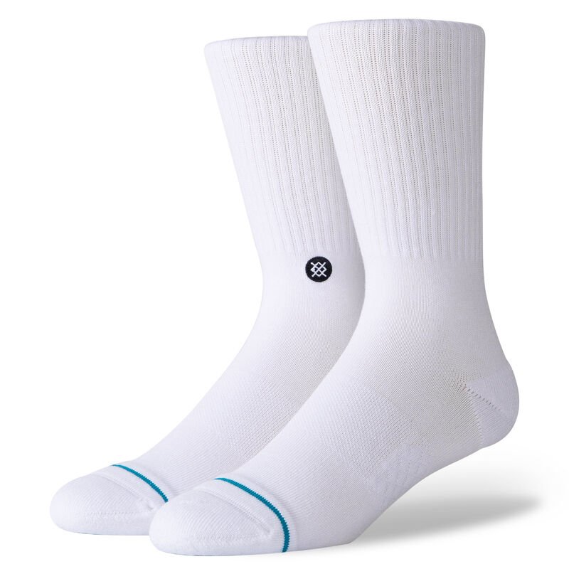Stance Icon - White / Black Socks