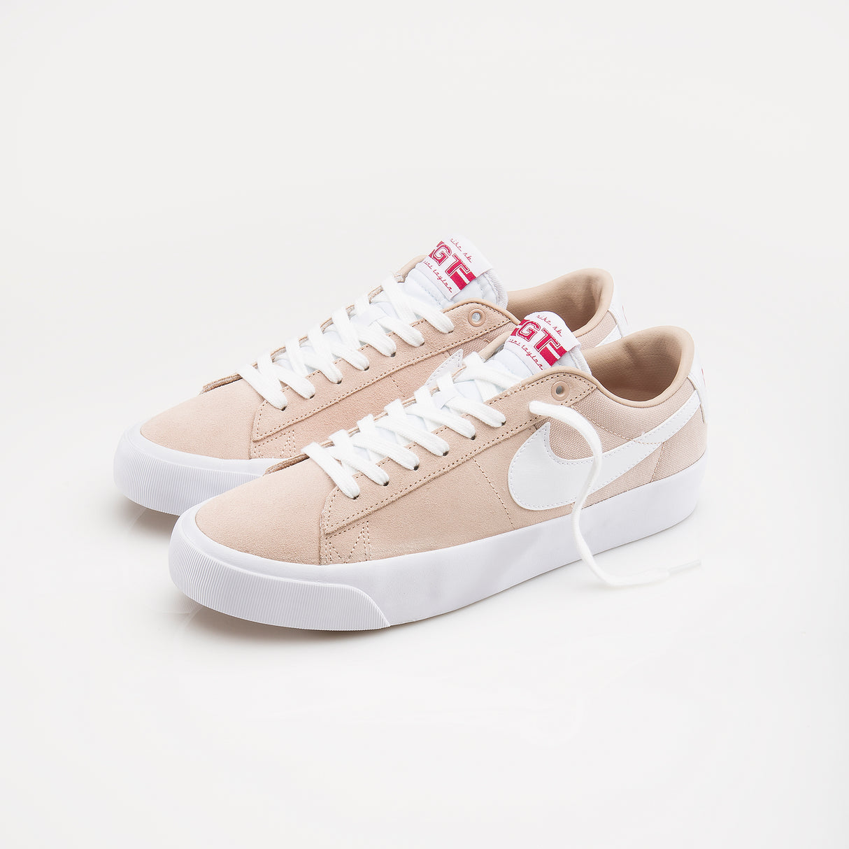 Nike SB Blazer Low Pro GT Bio Beige White Gym Red Shoes