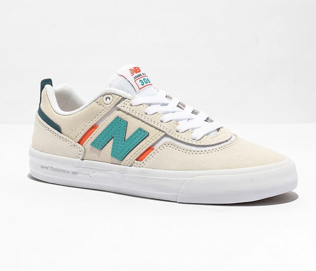 New Balance Numeric Men s Jamie Foy 306 White Teal Blue Shoes 8 White