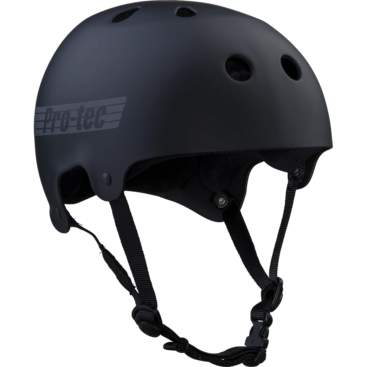 ProTec Old School Skate Matte Black Reflective Helmet