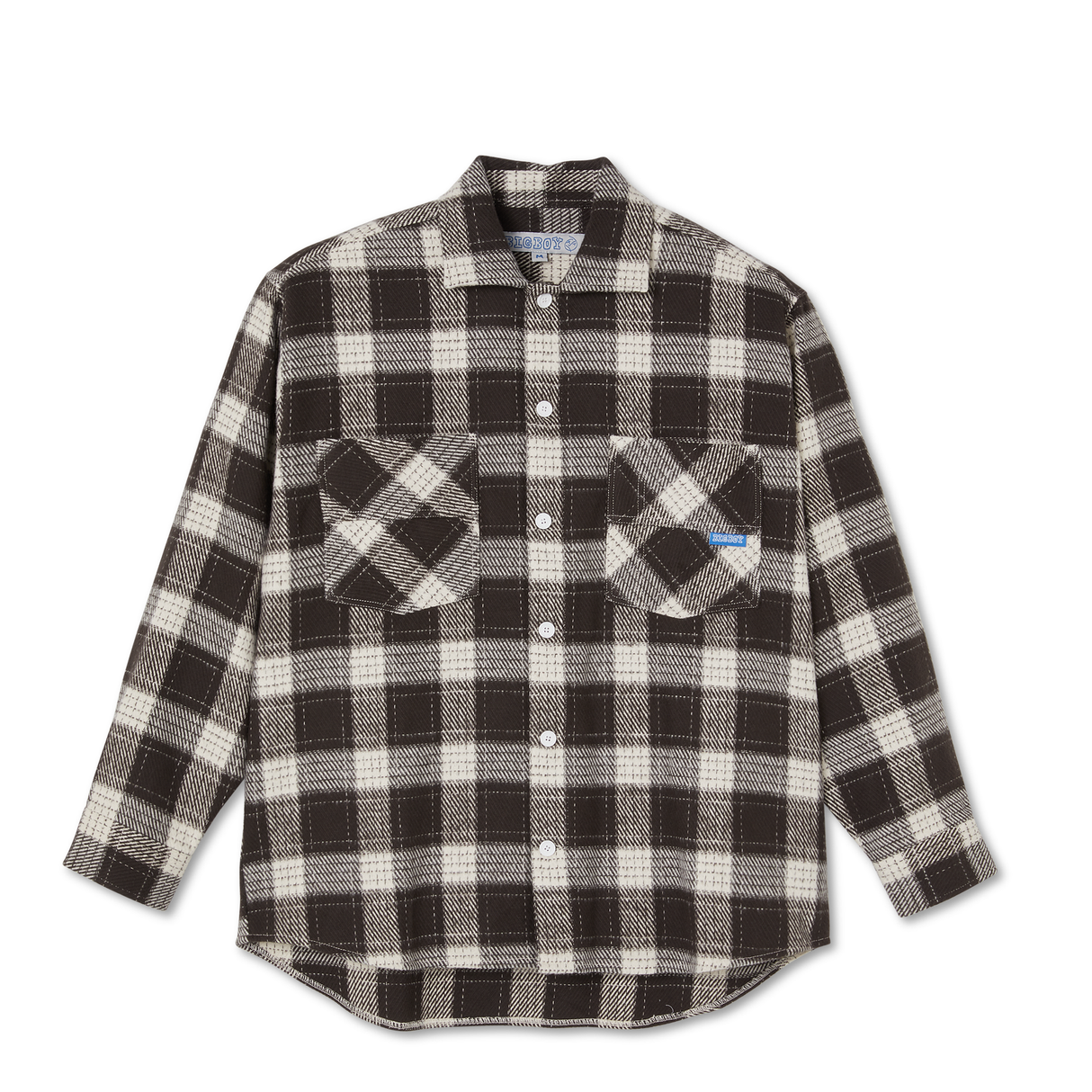 Polar Big Boy Flannel Brown Shirt – Long Beach Skate Co